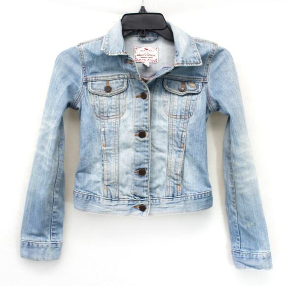 Abercrombie Autentic Vintage Kids Denim Jacket Outdoor 7-8 Year - Picture 1 of 6